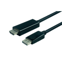 Kabel DisplayPort v1.2, DP - UHDTV, M/M, 2.0m, crni